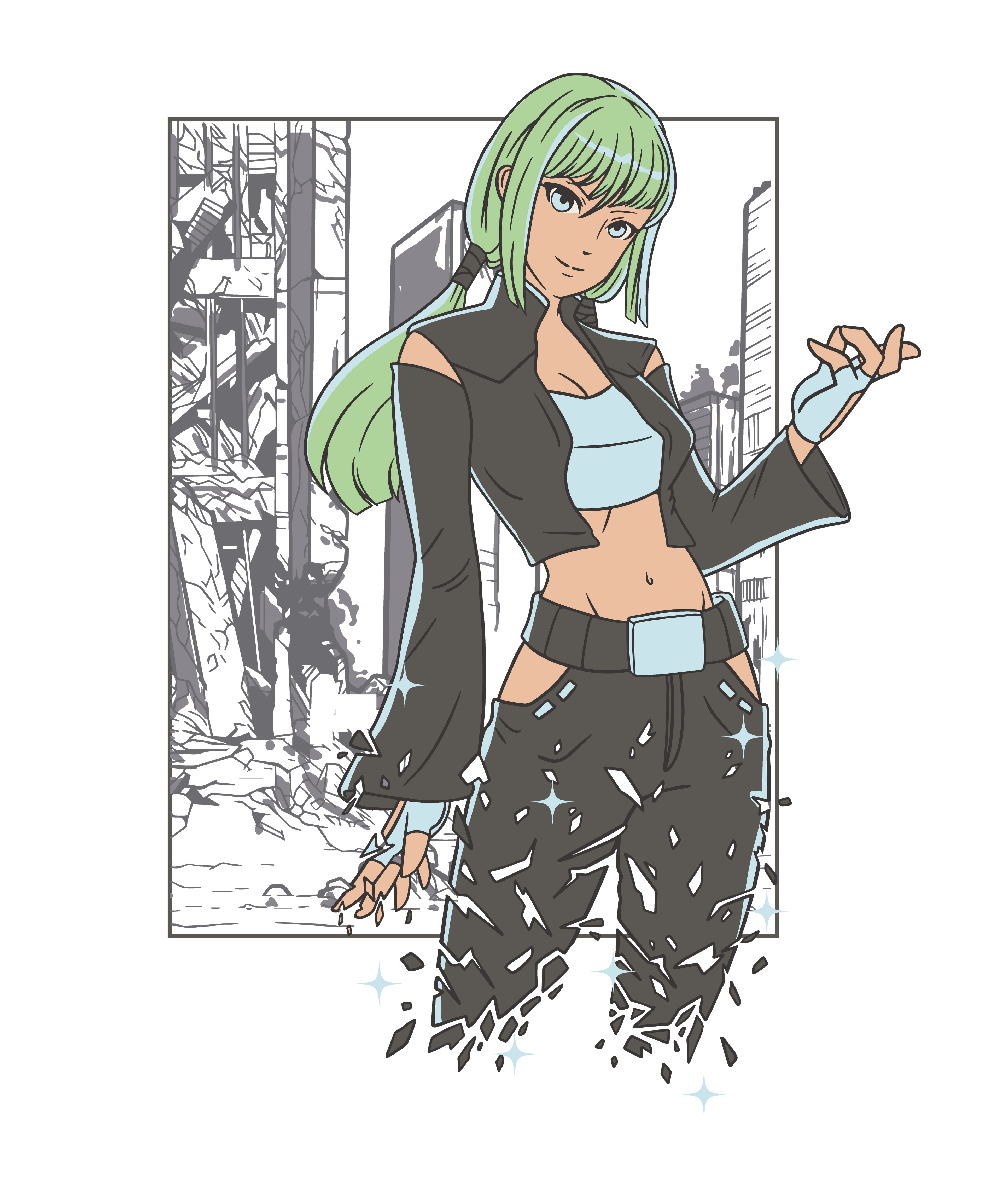 Anime Girl Graphic Tee