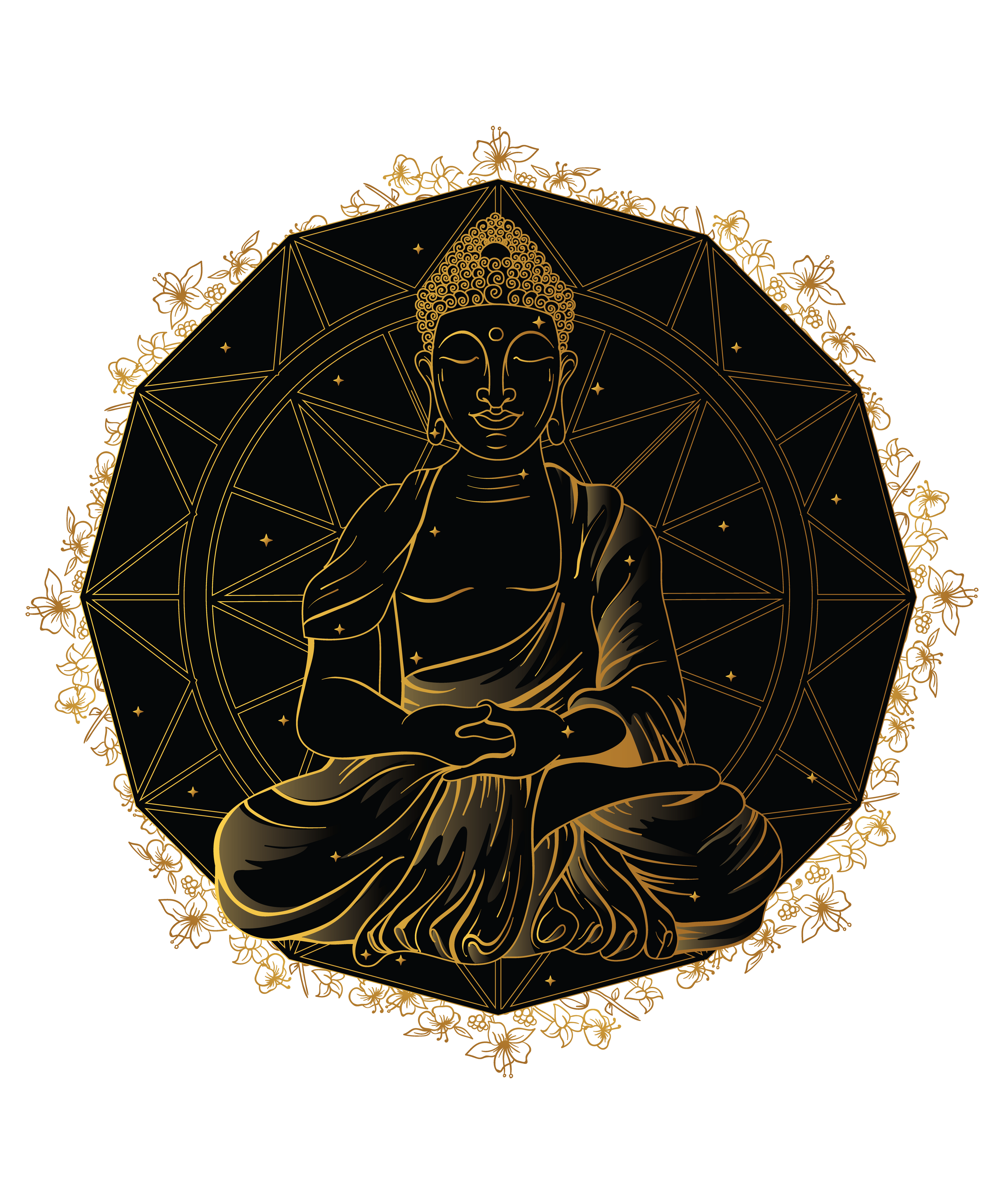 Buddha Mandala Graphic Tee
