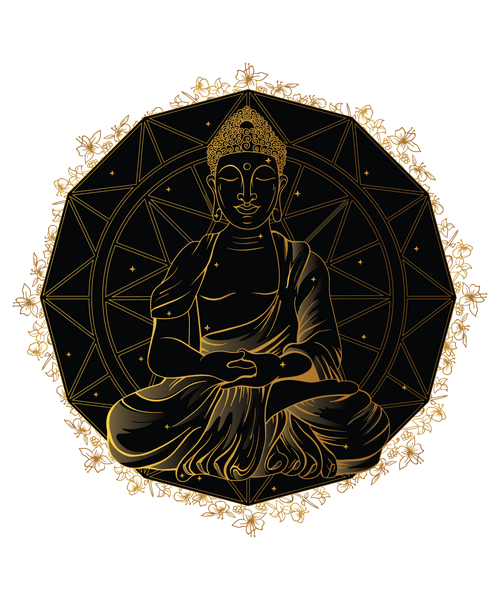 Buddha Mandala Graphic Tee