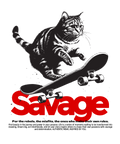 Savage Cat Graphic Tee