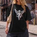 Glitch Angel Oversized Graphic Tee — Melbourne Streetwear