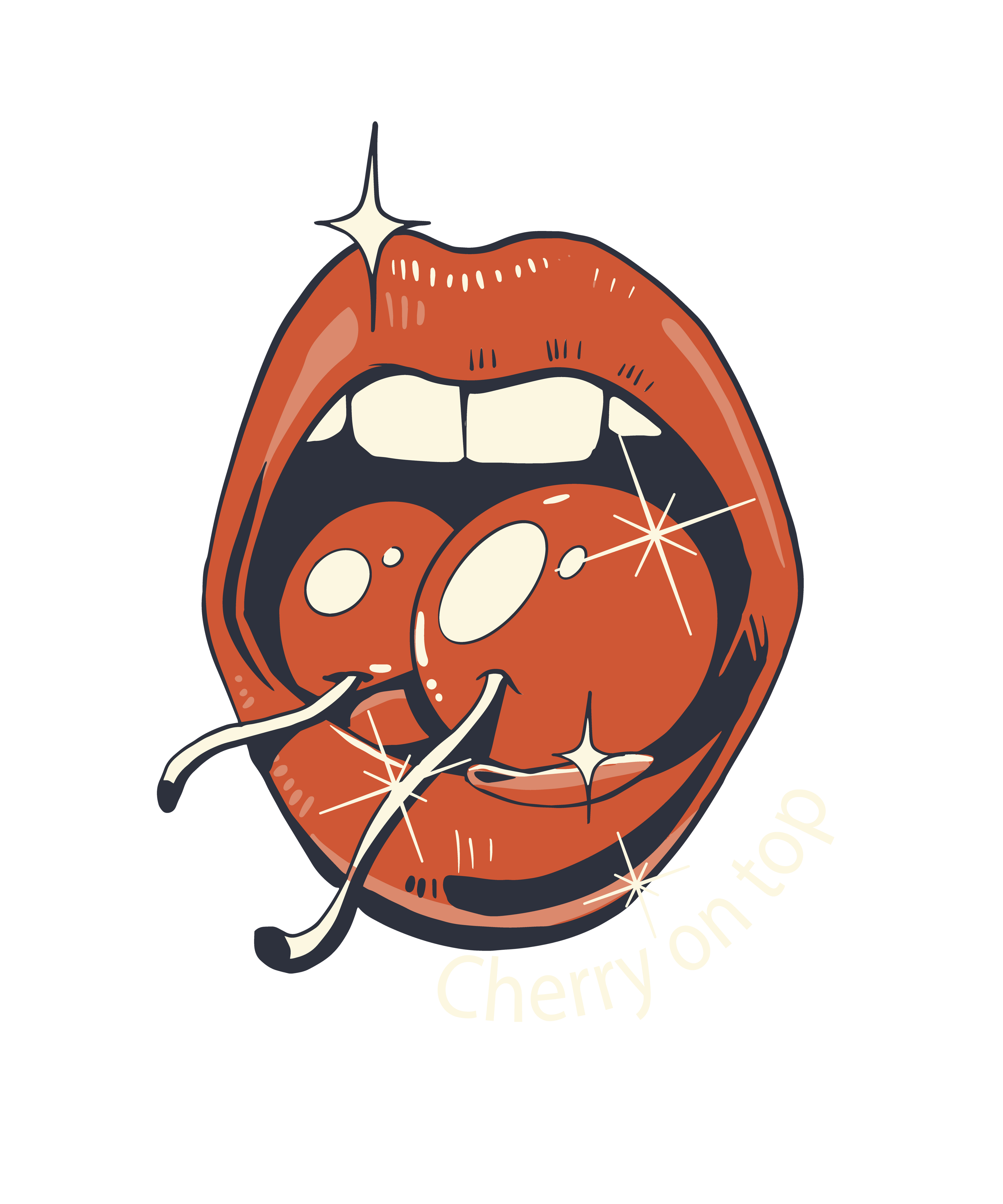Cherry Lips Graphic Tee