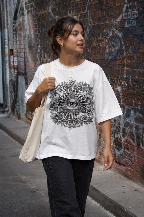 All Seeing Eye Oversized Graphic Tee — Melbourne Streetwear