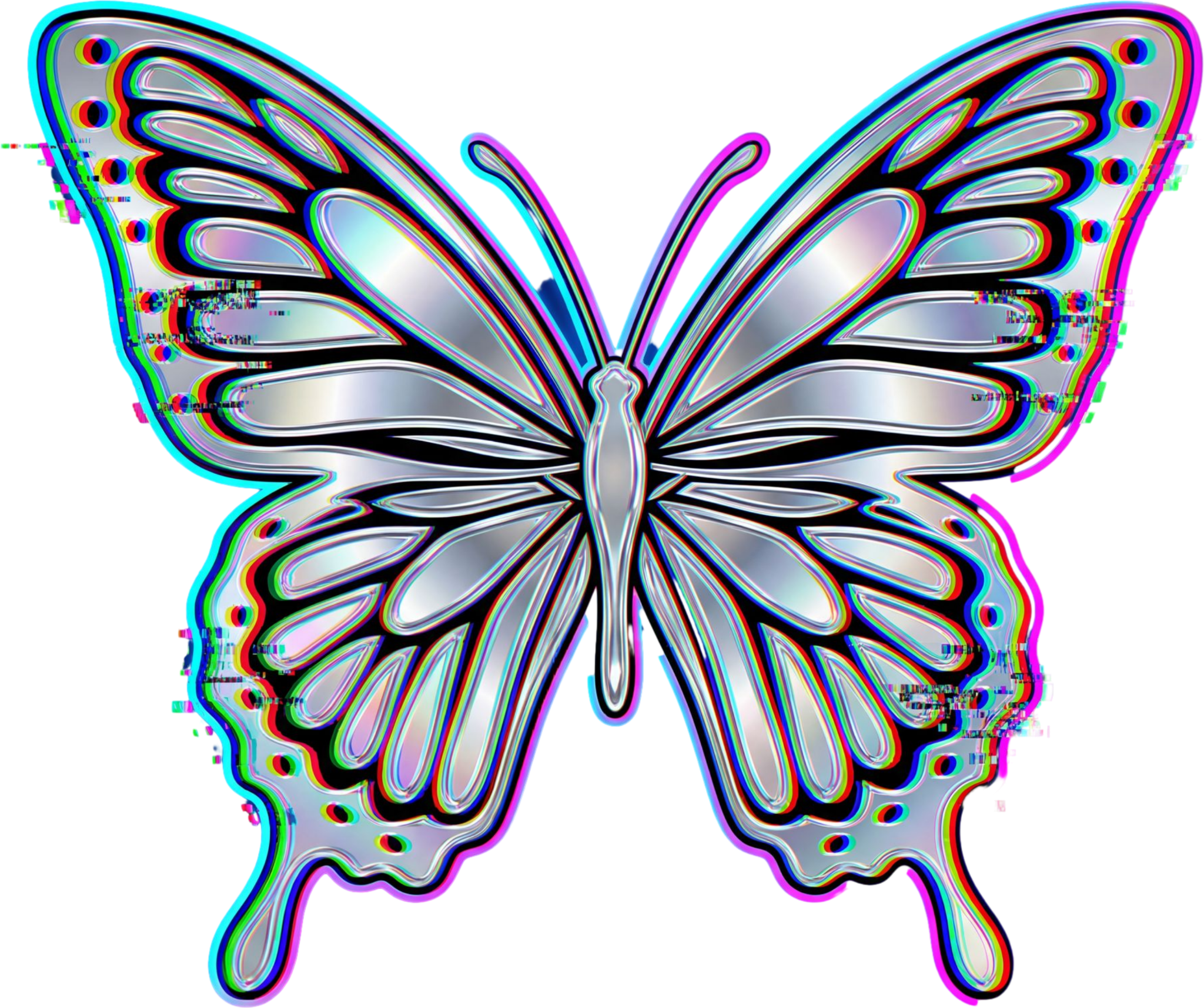 Y2K Butterfly Graphic Tee