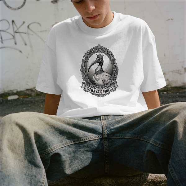 Straya's Finest Bin Chicken Oversized Tee — Australian Streetwear