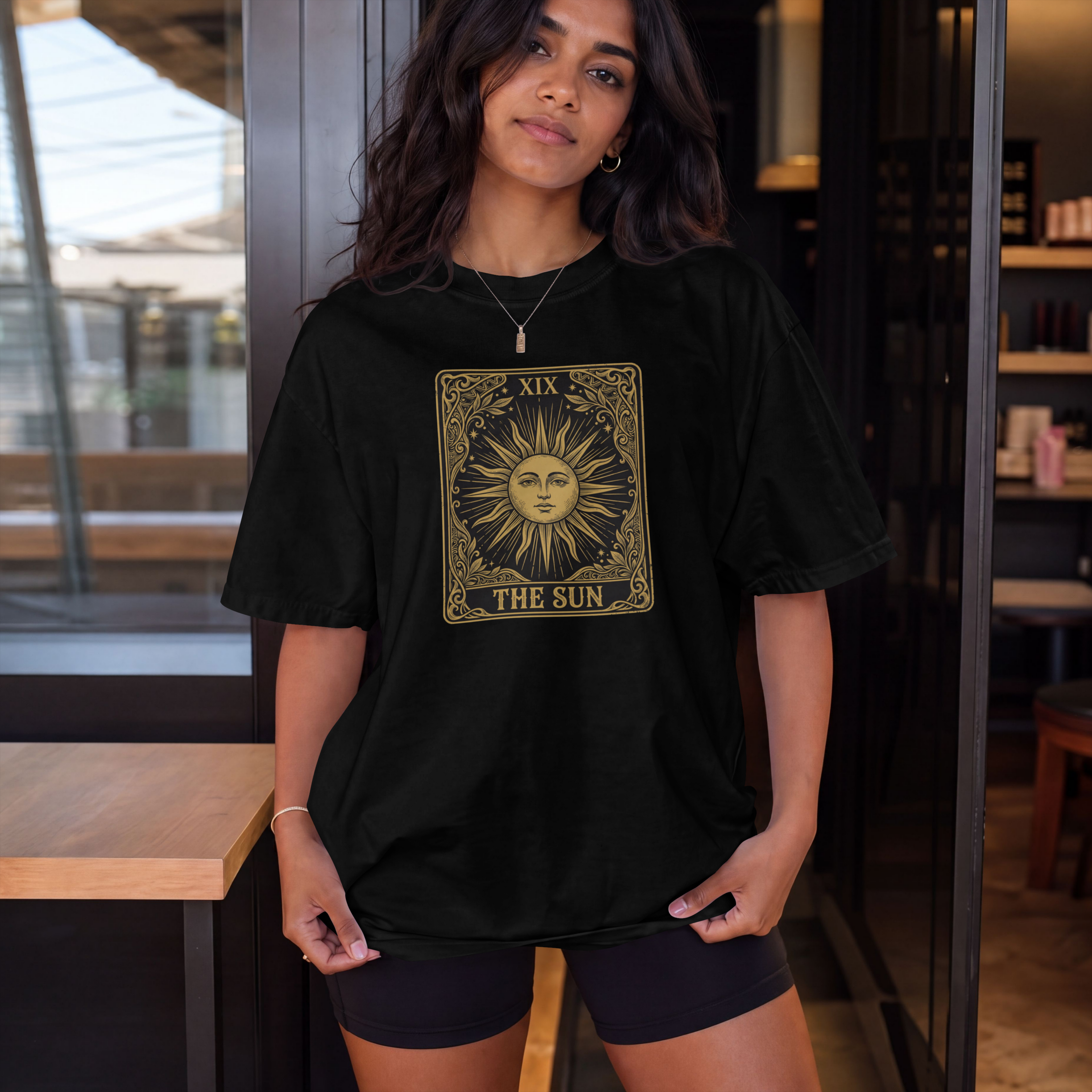 The Sun Tarot Oversized Graphic Tee — Melbourne Streetwear