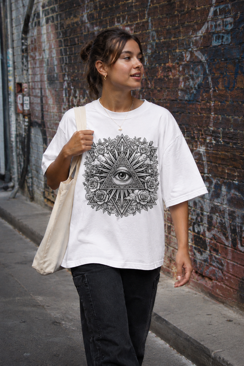 All Seeing Eye Oversized Graphic Tee — Melbourne Streetwear